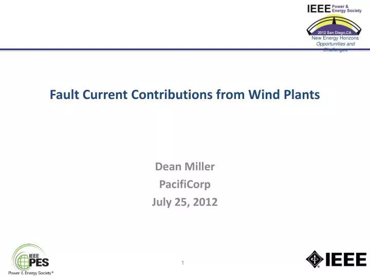 fault current contributions from wind plants