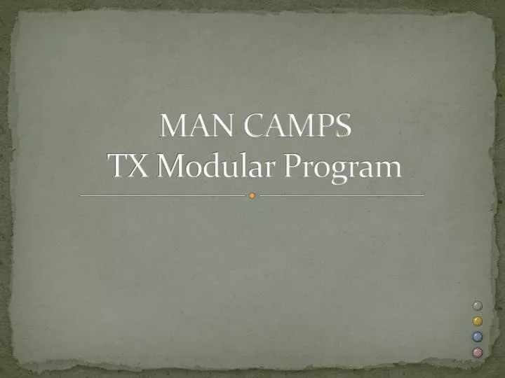 man camps tx modular program