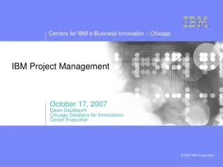 IBM Project Management