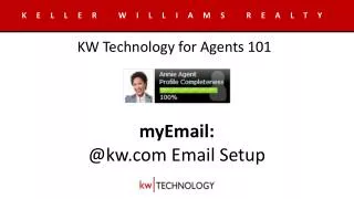 myEmail : @kw Email Setup