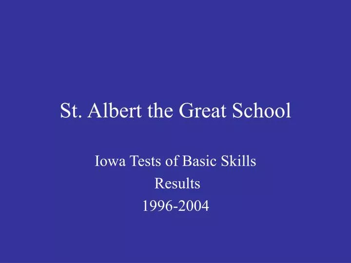 st albert the great school