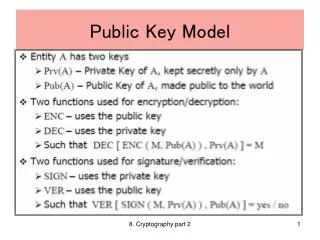 Public Key Model