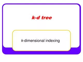 k-d tree