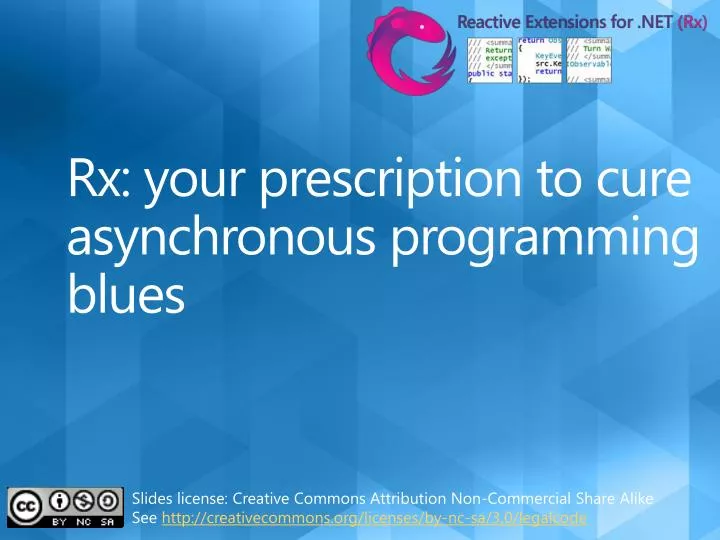 rx your prescription to cure asynchronous programming blues