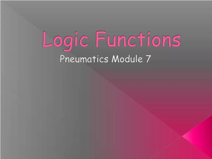 logic functions