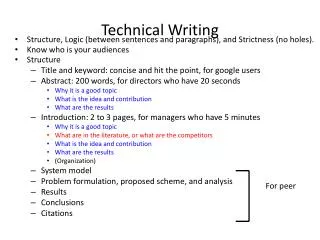 Technical Writing