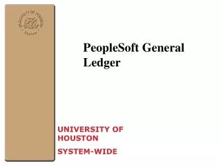 PeopleSoft General Ledger