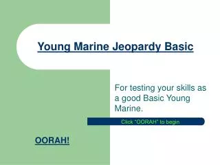 Young Marine Jeopardy Basic