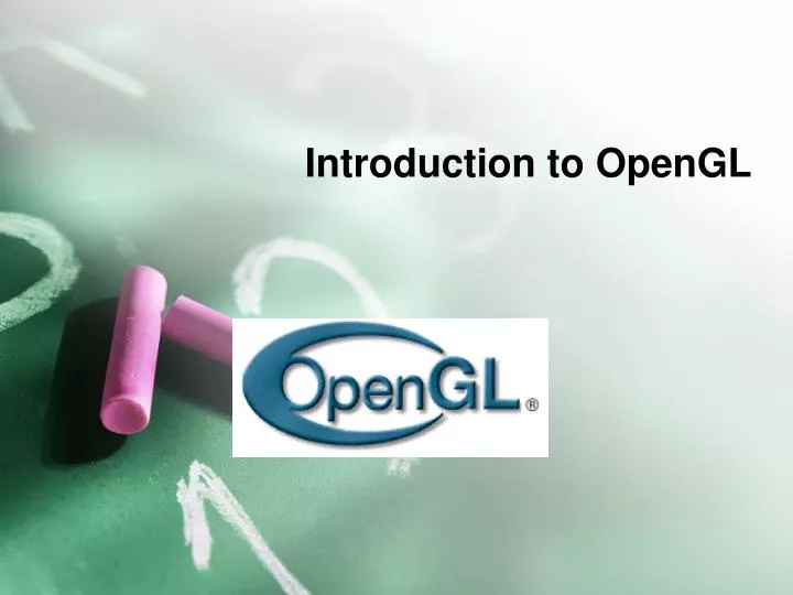 introduction to opengl