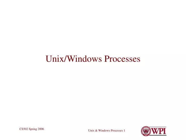 unix windows processes