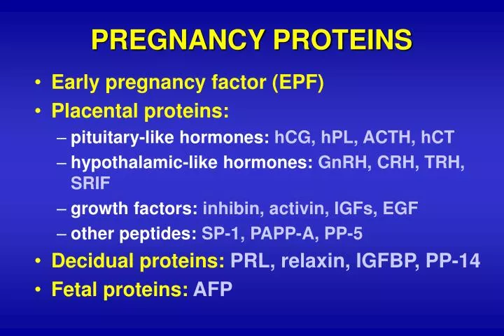pregnancy proteins
