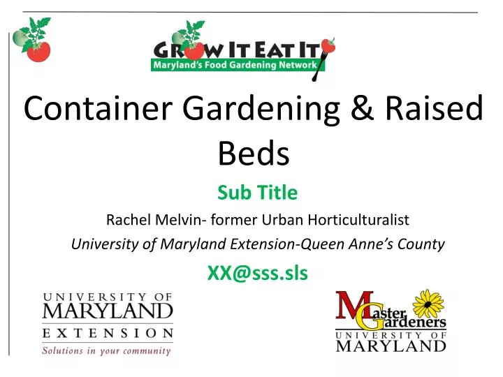 container gardening raised beds