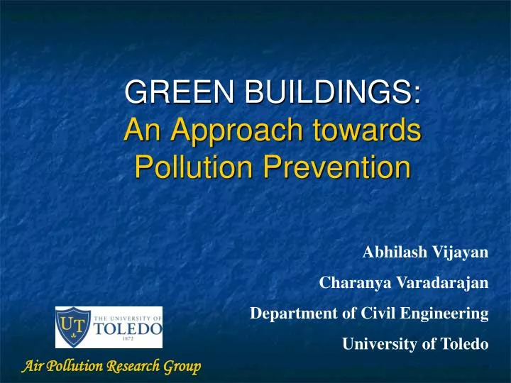 green buildings an approach towards pollution prevention