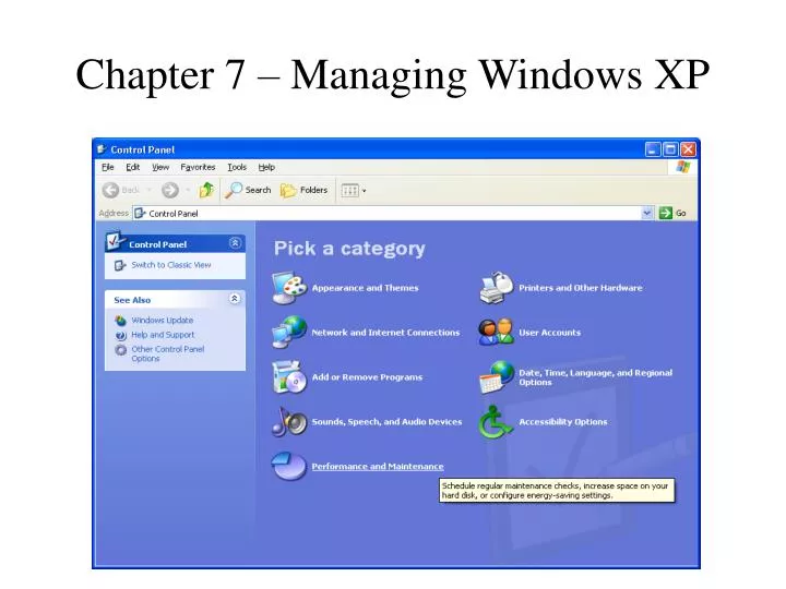 chapter 7 managing windows xp