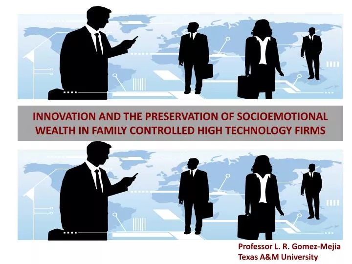 innovation and the preservation of socioemotional wealth in family controlled high technology firms