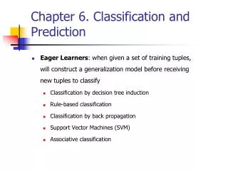 chapter 6 classification and prediction
