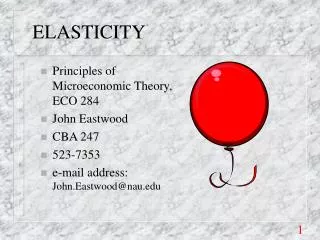 ELASTICITY