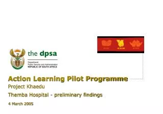 Action Learning Pilot Programme