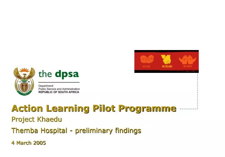 action learning pilot programme