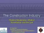 The Construction Industry - slide 1