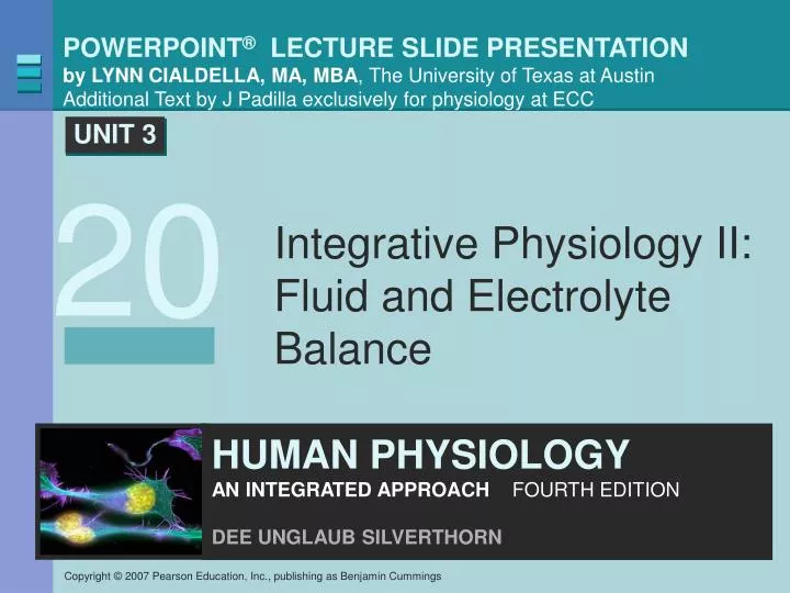 integrative physiology ii fluid and electrolyte balance