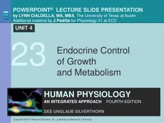 Endocrine Control of Growth and Metabolism