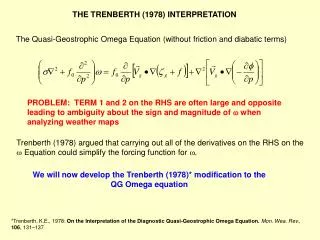 The Quasi-Geostrophic Omega Equation (without friction and diabatic terms)