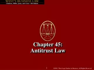 Chapter 45: Antitrust Law