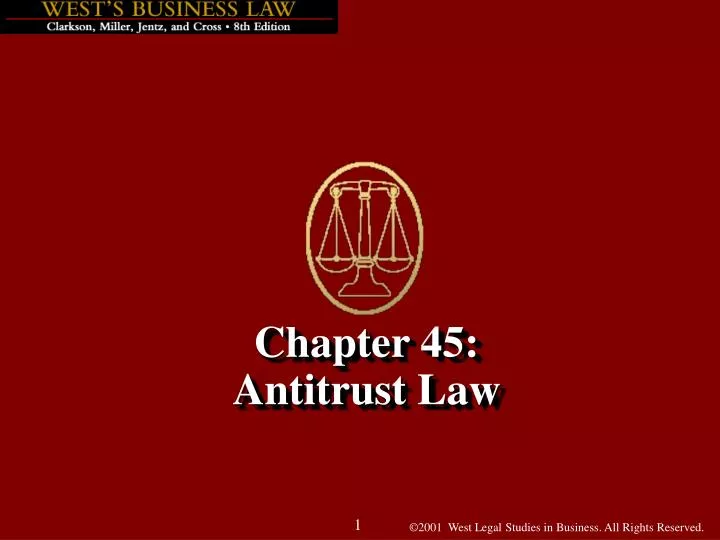 chapter 45 antitrust law