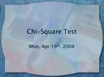 Chi-Square Test - slide 1