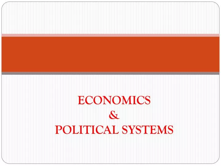 economics political systems