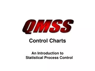 Control Charts An Introduction to Statistical Process Control