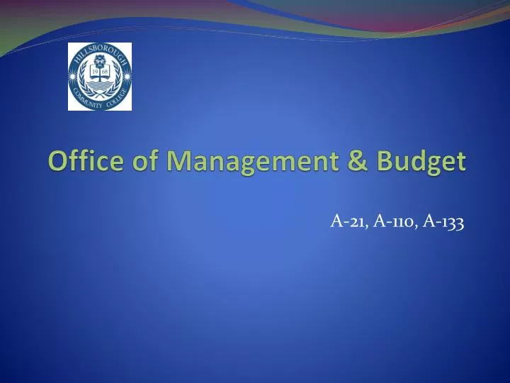office of management budget