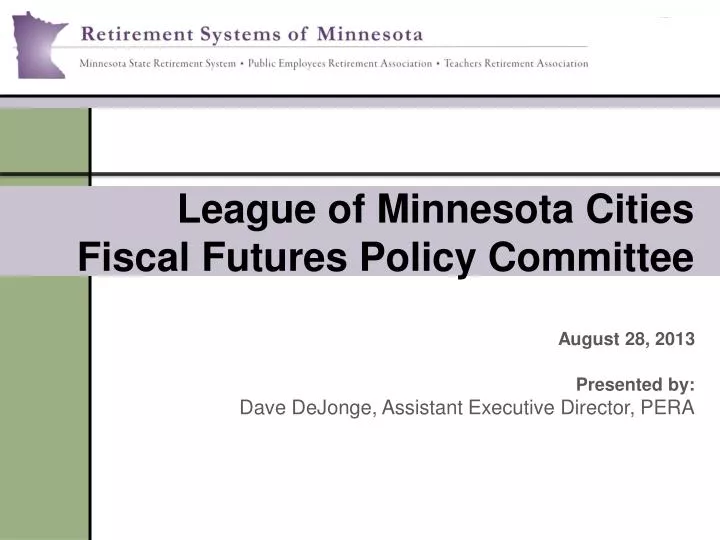league of minnesota cities fiscal futures policy committee