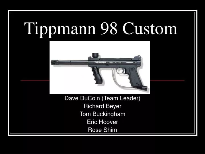 tippmann 98 custom
