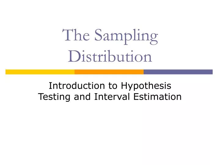the sampling distribution