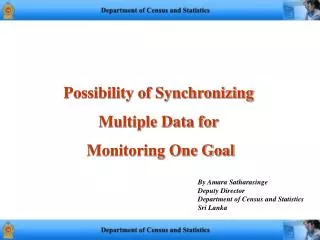 Possibility of Synchronizing Multiple Data for Monitoring One Goal