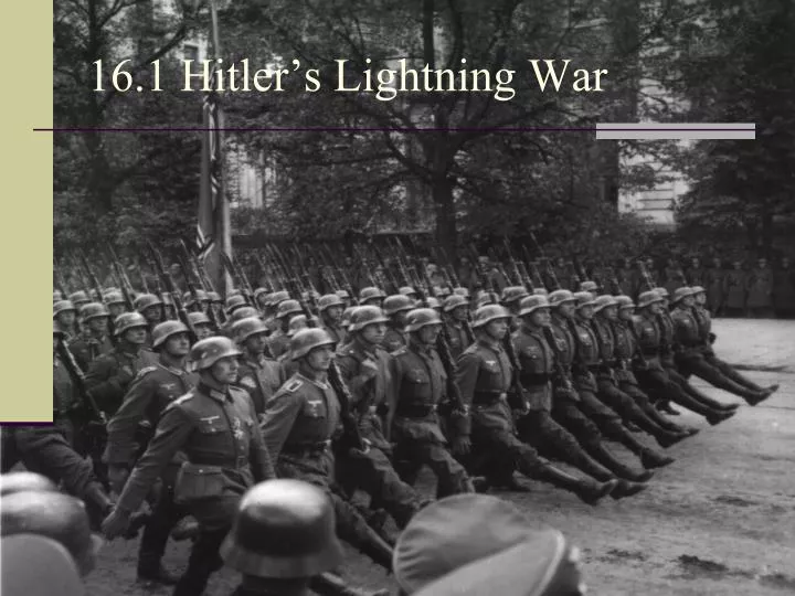 16 1 hitler s lightning war
