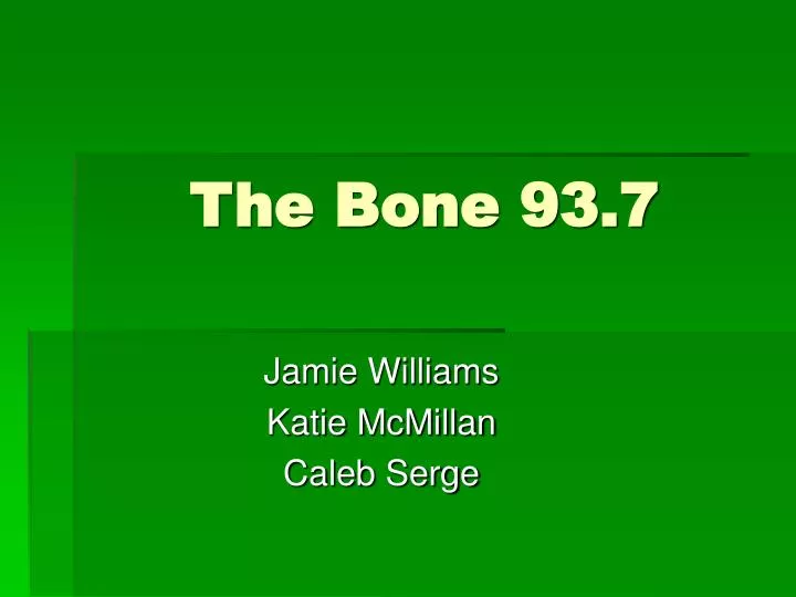 the bone 93 7