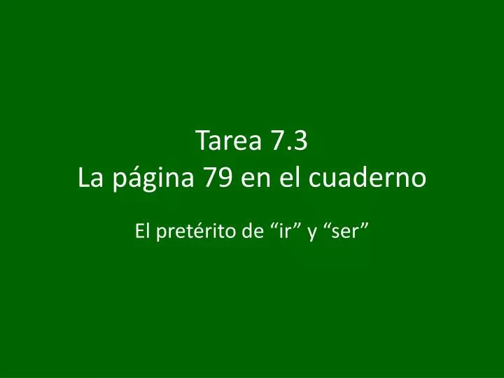 tarea 7 3 la p gina 79 en el cuaderno