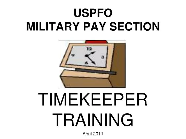 uspfo military pay section