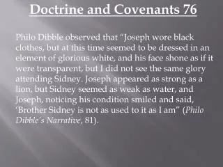 Doctrine and Covenants 76