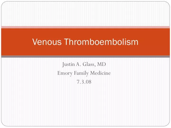 venous thromboembolism
