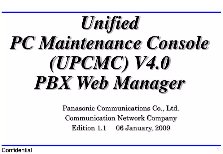 unified pc maintenance console upcmc v4 0 pbx web manager
