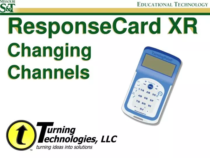 responsecard xr changing channels