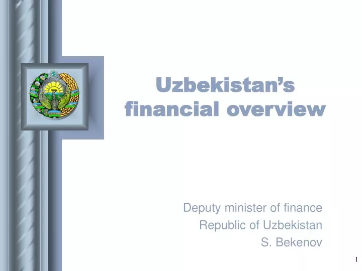 uzbekistan s financial overview