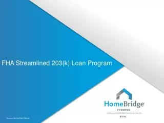 fha streamlined 203 k loan program
