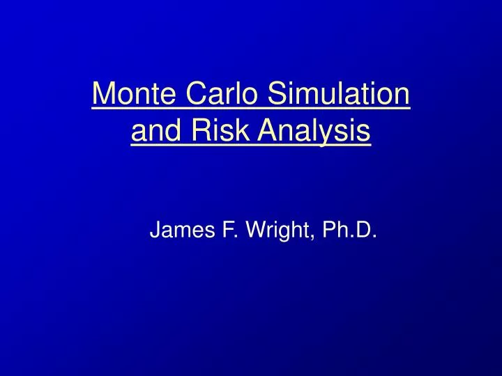 monte carlo simulation and risk analysis
