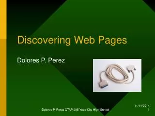 Discovering Web Pages