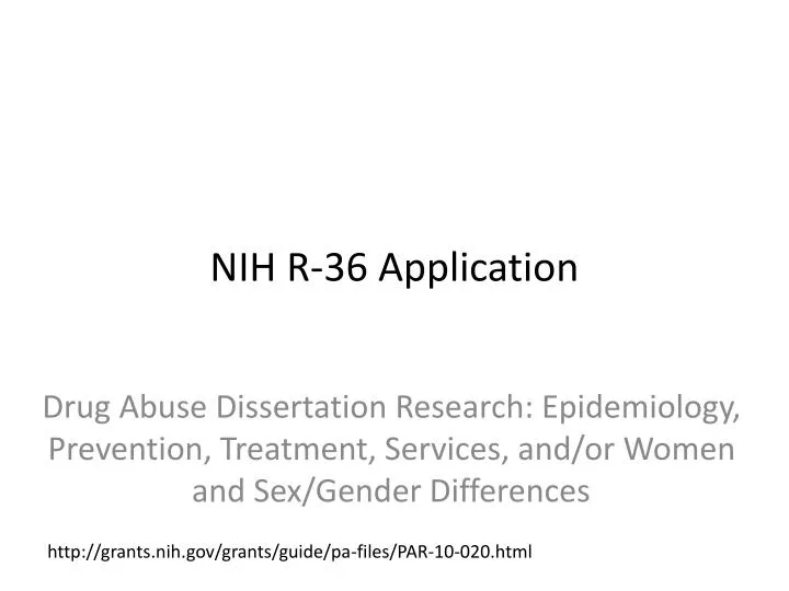 nih r 36 application